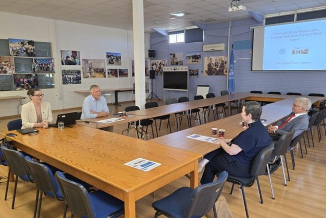 A view of a meeting. 